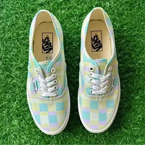 💫Vans Authentic Stacked Pastel Picnic Mixed Plaid SEND OFFERS - Picture 7 of 9